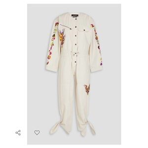 ISABEL MARANT Gigi embroidered cotton jumpsuit size 36